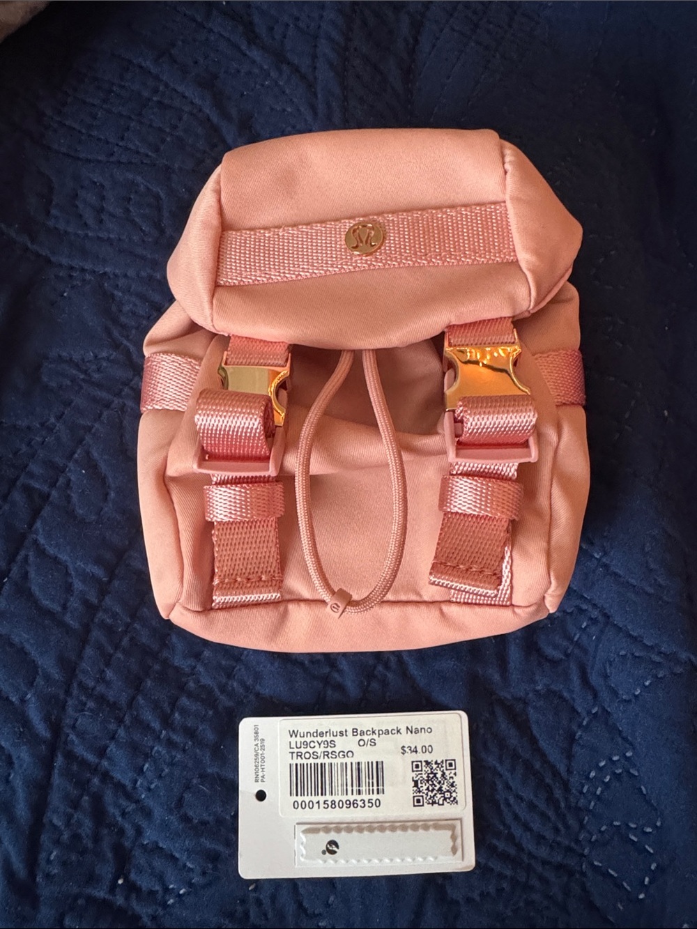 Lululemon Wunderlust Nano Backpack Keychain